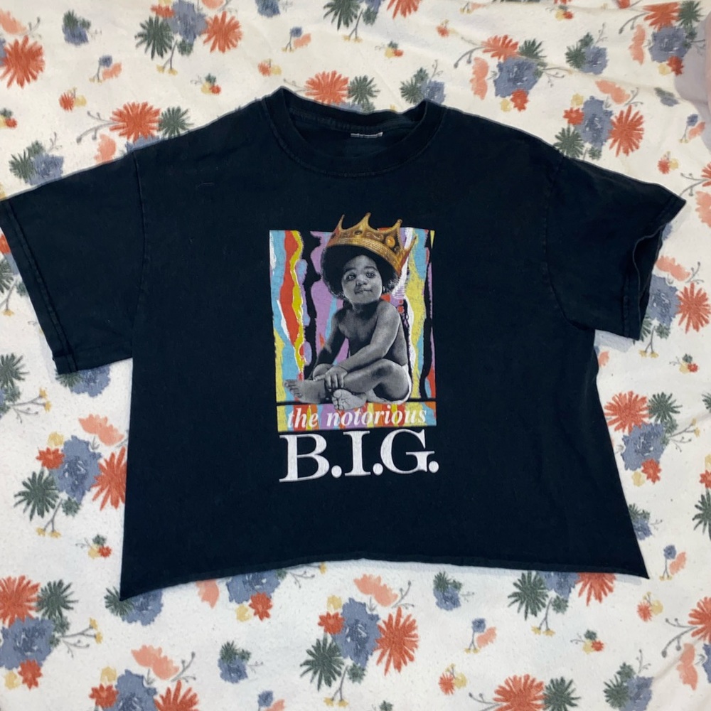 Notorious BIG cropped t-shirt-small